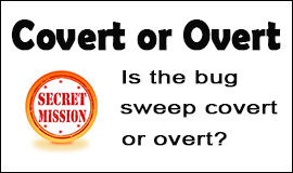 Bug Sweeping Cost in Bilston